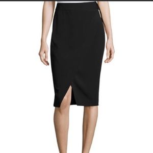 Black buckle slit skirt Laundry by Shelli Segal